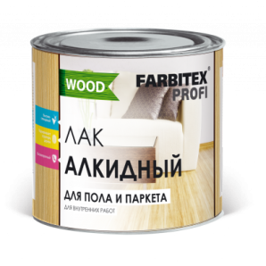 Лак алкидный паркетный FARBITEX ПРОФИ WOOD 1.9л фото из интернет-магазина Строймикс