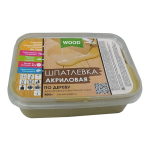 Шпатлевка акриловая по дереву FARBITEX ПРОФИ WOOD 0,25л дуб фото из интернет-магазина Строймикс