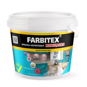 Краска акриловая FARBITEX моющаяся 13кг фото из интернет-магазина Строймикс