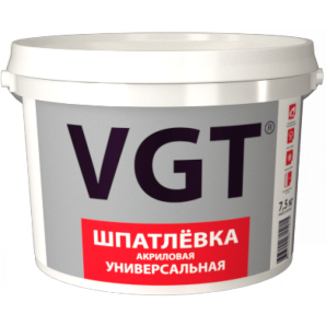 Шпатлевка VGT акрил.унив. д/вн. работ 1кг фото из интернет-магазина Строймикс