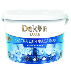 Краска ВД-АК 111 DECOR для фасадов белоснежная 14 кг. фото из интернет-магазина Строймикс