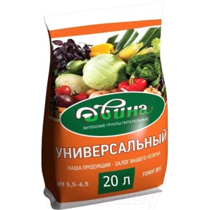 Грунт питательный Двина 20л унив. фото из интернет-магазина Строймикс