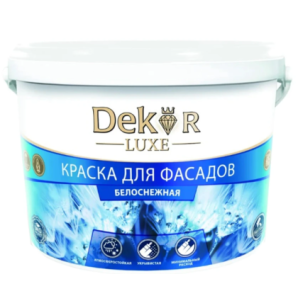 Краска ВД-АК 111 DECOR для фасадов белоснежная 7 кг. 26-644 фото из интернет-магазина Строймикс