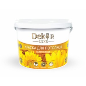 Краска ВД-АК 216 DECOR для потолков белоснежная 3 кг. фото из интернет-магазина Строймикс