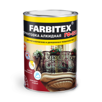 Грунтовка ГФ-021 FARBITEX красно-коричневый 1.8кг фото в Строймикс