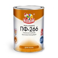 Эмаль ПФ-266 OLECOLOR 0.9 кг. красно-коричневый фото в Строймикс