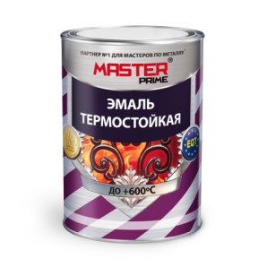 Эмаль термост. MASTER PRIME 0.8 кг.. серебро фото из интернет-магазина Строймикс