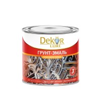 Грунт-эмаль 3в 1 DECOR алкидная 0,9 кг., желтая фото в Строймикс