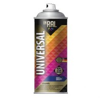 Краска-эмаль термост. INRAL (9006) силиконовая 400 мл., аэроз., алюминиевый фото в Строймикс