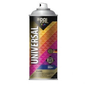 Краска-эмаль термост. INRAL (9006) силиконовая 400 мл., аэроз., алюминиевый фото из интернет-магазина Строймикс