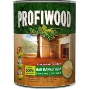 Лак паркетный PROFIWOOD быстросохн. алкидно-уретан.. 2.5л./2.5кг. глянцевый фото из интернет-магазина Строймикс