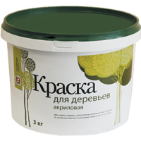Краска ВД-АК-1180 для деревьев 3кг фото в Строймикс