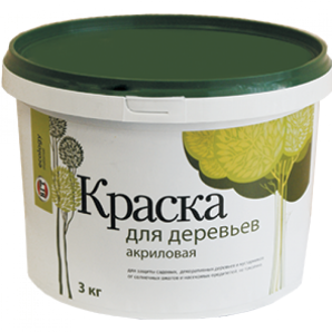 Краска ВД-АК-1180 для деревьев 3кг фото из интернет-магазина Строймикс