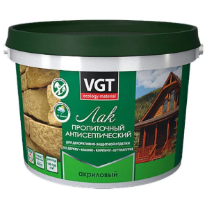 Лак акриловый пропиточный с антисептиком б/цветн (альб 2008), 2,2кг фото из интернет-магазина Строймикс