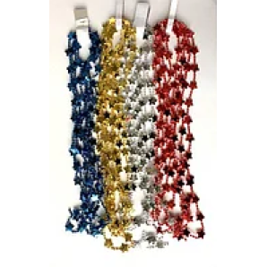 Бусы новогодние 4мм*2,7 м, золотой, арт.16077 фото из интернет-магазина Строймикс