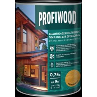 Покрытие защитно-декоративное для древесины PROFIWOOD орех 2,5 л/2,3 кг фото в Строймикс