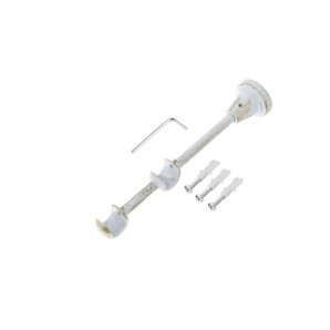 Держатель двойной Д25/16мм БЕЛОЕ фото из интернет-магазина Строймикс