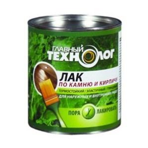 Лак по камню и кирпичу матовый фото из интернет-магазина Строймикс