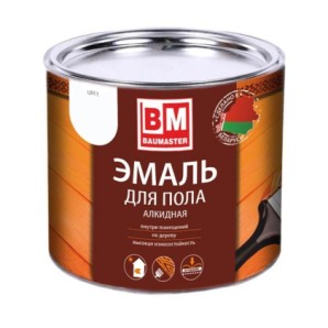 Эмаль д/пола BAUMASTER. желто-коричневая. 0.8кг фото из интернет-магазина Строймикс