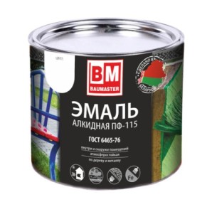 Эмаль ПФ-115 BAUMASTER. бежевая. 0.8кг фото из интернет-магазина Строймикс