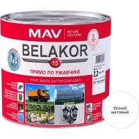 Грунт-эмаль BELAKOR 15 быстросох. бел. матовый 2.4 л (2.2кг) фото в Строймикс