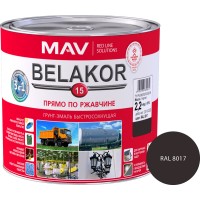 Грунт-эмаль BELAKOR 15 быстросох. RAL 8017 шокол. матовый 2.4 л (2.2кг) фото в Строймикс