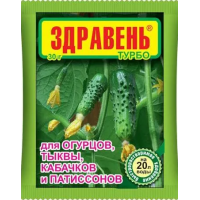 Удобрение Здравень Огуроцы Турбо 30г б/хлорное водорастворимое фото в Строймикс