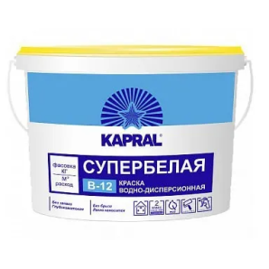 Краска ВД Капрал В-12 ведро 1л фото из интернет-магазина Строймикс