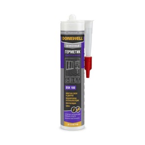 Герметик DoneWell силик. санит. прозрачн. 260мл фото из интернет-магазина Строймикс