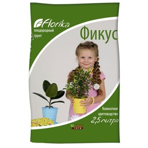 Грунт Флорика Фикус-Пальма 2,5л фото из интернет-магазина Строймикс