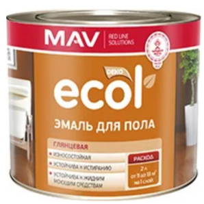 Эмаль ПФ-266 ECOL для пола золотисто-коричневая 2.0кг (2.4 л) арт 222191 фото из интернет-магазина Строймикс