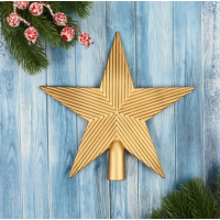 Верхушка елочная BR-7318,золото,18 см ,в пакете фото в Строймикс