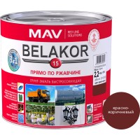 Грунт-эмальBELAKOR 15 быстросох. 2,4л(2,2кг) красно-коричневый фото в Строймикс