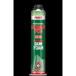 Пена монтажная SOMAFIX PROFIT профес. 800 мл фото из интернет-магазина Строймикс