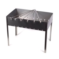 Мангал метал.сборный 50*30*50 см + 6 шампуров (50069) фото в Строймикс