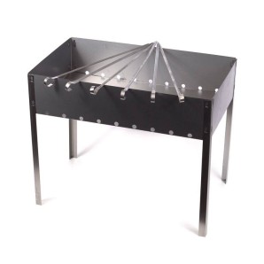 Мангал метал.сборный 50*30*50 см + 6 шампуров (50069) фото из интернет-магазина Строймикс