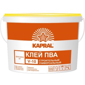 Клей ПВА Kapral V-10 1.0л (1.0кг) фото из интернет-магазина Строймикс