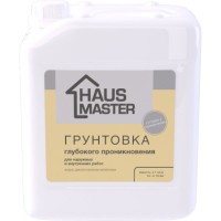 Грунтовка HAUS MASTER глубокого проникновения 5 л (5 кг) фото в Строймикс