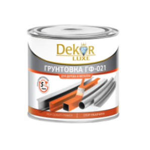 Грунтовка ГФ-021 DEKOR серая 0.8 кг фото из интернет-магазина Строймикс