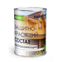 Состав защитно-красящ. для древесины быстросох. FARBITEX ПРОФИ Калужница 0,75л фото в Строймикс