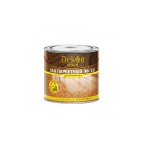 Лак ПФ-231 DEKOR паркетный 1,8 кг фото из интернет-магазина Строймикс