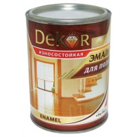 Эмаль DECOR GOLD для пола 0.8 кг.. красно-коричневая фото в Строймикс