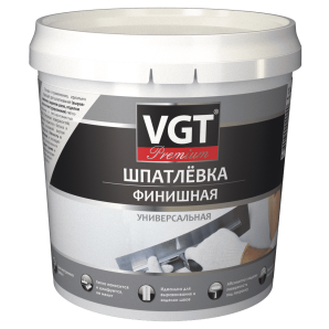 Шпатлевка ВД финишнаяVGT Premium 3,6 кг фото из интернет-магазина Строймикс