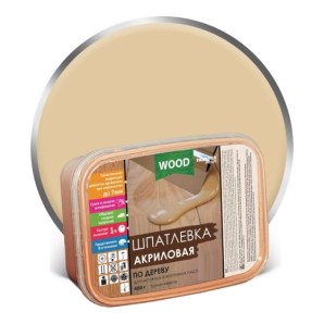 Шпатлевка акриловая по дереву FARBITEX ПРОФИ WOOD 0,8кг береза 4300006048 фото из интернет-магазина Строймикс