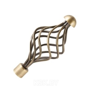 Наконечник металлический О16 Ажур Антик фото из интернет-магазина Строймикс