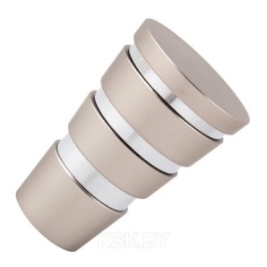 Наконечник металлический D25 Пегас Сатин/Хром фото из интернет-магазина Строймикс