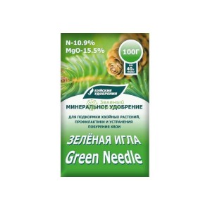 Водорастворимое минеральное удобрение Зеленая игла 100г фото из интернет-магазина Строймикс
