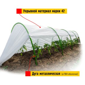 Дачный парник Эконом 42 3м дл дуги 3м пар-ка метал 4 дуги d-10 мм фото из интернет-магазина Строймикс