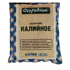 Удобрение сухое Огородник Калийное минеральное гранулированное 0,7 кг арт 130828 фото из интернет-магазина Строймикс