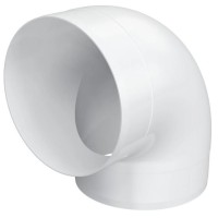 Колено круглое пластик 90 D125, 12,5КПП фото в Строймикс